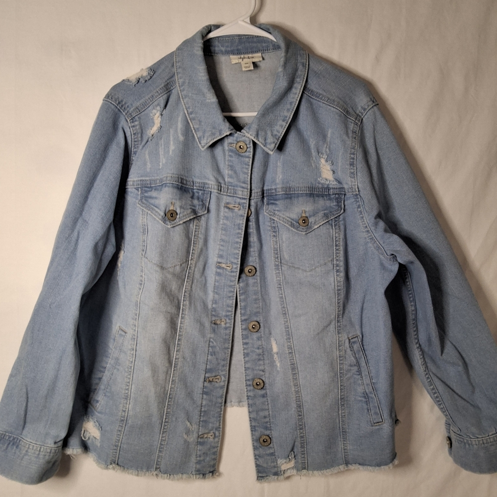 Style & Co. Light Blue Denim Jacket‎ - Picture 2 of 4